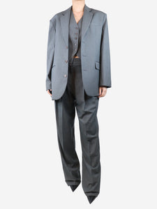 The Frankie Shop Grey jacket and waistcoat set - size XS