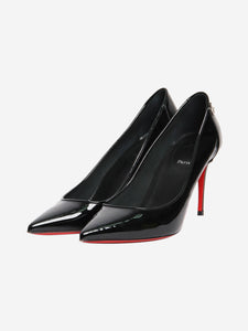 Christian Louboutin Black patent slingback pumps - size EU 39 (UK 6)
