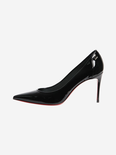 Black patent slingback pumps - size EU 39 (UK 6) Heels Christian Louboutin 