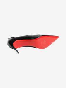 Christian Louboutin Black patent slingback pumps - size EU 39 (UK 6)