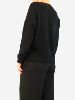 Black brushed cashmere sweater - size S Knitwear Joseph 