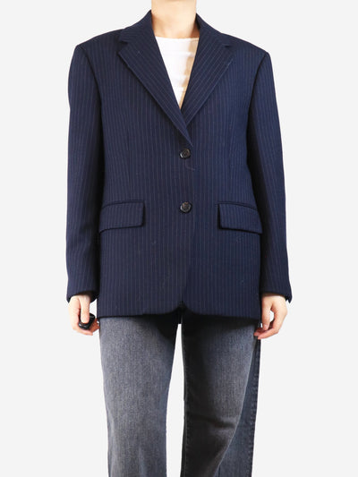 Navy blue pinstripe jacket - size UK 12 Coats & Jackets Prada 