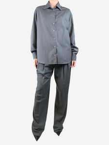 The Frankie Shop Grey shirt and trouser set - size S