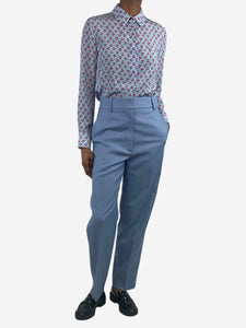 Marni Blue wool trousers - size UK 6