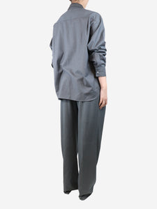 The Frankie Shop Grey shirt and trouser set - size S