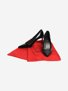 Christian Louboutin Black patent slingback pumps - size EU 39 (UK 6)
