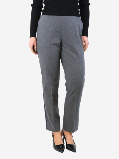 Grey wool trousers - size UK 12 Trousers Bamford 
