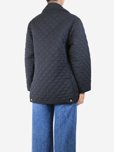 Burberry Black vintage quilted jacket - size UK 8