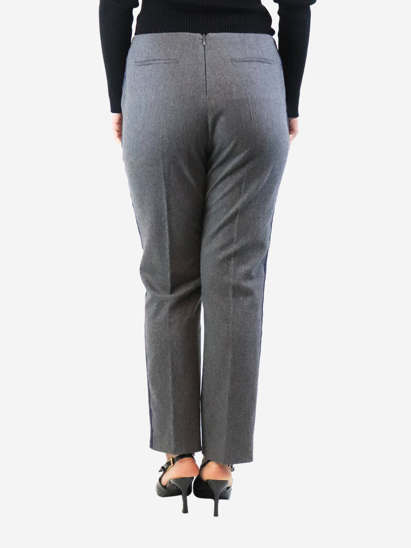 Grey wool trousers - size UK 12 Trousers Bamford 