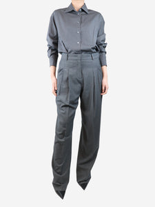 The Frankie Shop Grey shirt and trouser set - size S