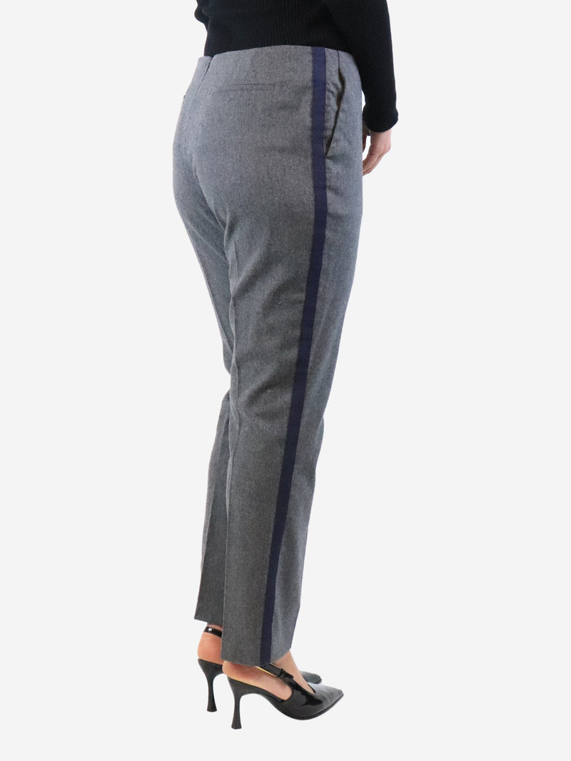 Grey wool trousers - size UK 12 Trousers Bamford 