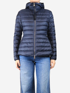 Moncler Navy blue lightweight shell jacket - size UK 10