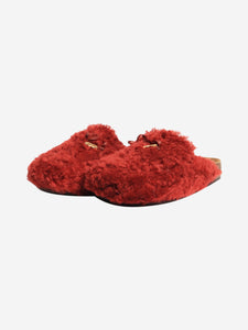 Tory Burch Tory Burch Smoked paprika shearling mules - size US 6 (UK 3.5)