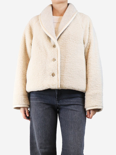 Cream teddy jacket - size M Coats & Jackets Xirena 