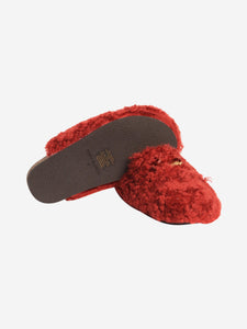 Tory Burch Tory Burch Smoked paprika shearling mules - size US 6 (UK 3.5)