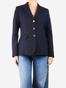 Cordings Navy blue wool jacket - size UK 10