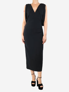Antonio Berardi Black sleeveless crepe dress - size UK 8