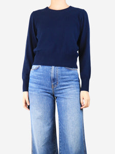 J.Crew Navy blue cropped cashmere jumper - size M