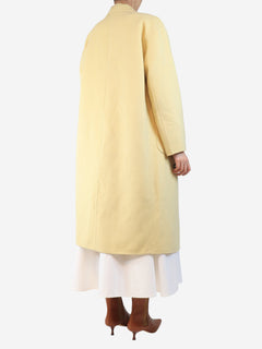 Yellow Vinky oversized wool-blend coat - size UK 10 Coats & Jackets Rino & Pelle 