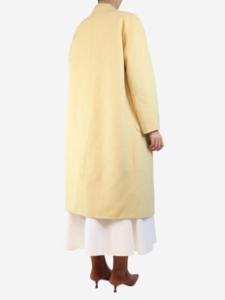 Yellow Vinky oversized wool-blend coat - size UK 10 alternate image