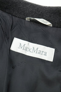 Max Mara Dark grey wool-blend coat - size UK 8