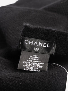 Black cashmere scarf Scarves Chanel 