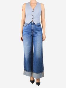 Veronica Beard Veronica Beard Blue foldover jeans - size UK 8
