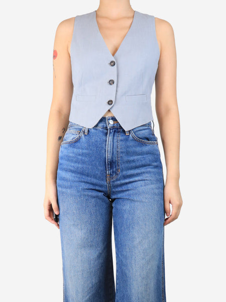 Grey fitted waistcoat - size UK 8 product image