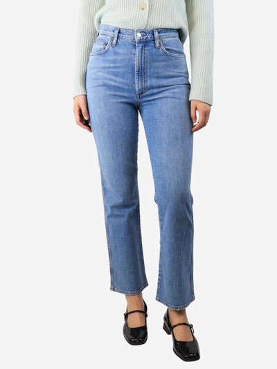 Blue straight-leg jeans - size UK 8 Trousers Agolde 