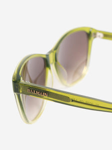 Balmain Green cat-eye sunglasses