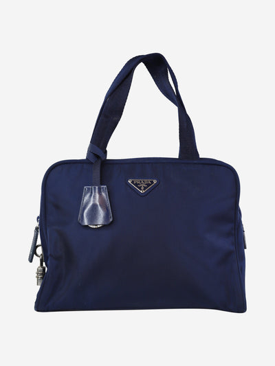 Navy nylon Boston top-handle bag Top Handle Bags Prada 