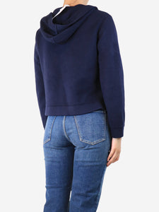 Sandro Sandro Navy half zip hoodie - size UK 8