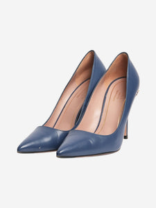 Gucci Blue Horsebit leather pumps - size EU 37.5