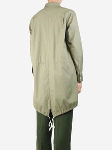 Comme Des Garçons Olive green cotton shirt parka - size M