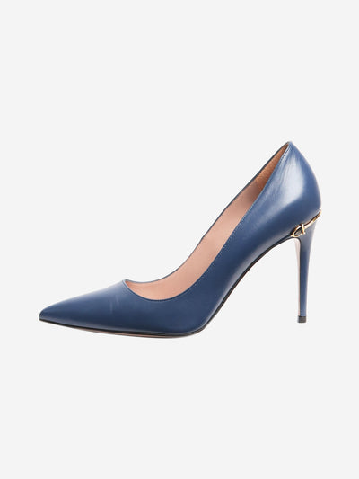 Blue Horsebit leather pumps - size EU 37.5 Heels Gucci 