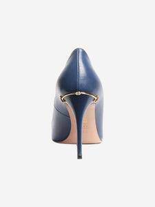 Gucci Blue Horsebit leather pumps - size EU 37.5