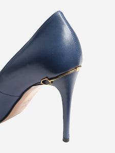 Gucci Blue Horsebit leather pumps - size EU 37.5
