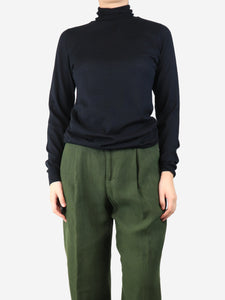 Raey Black roll-neck sweater - size S