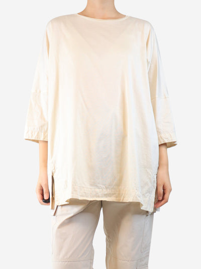 Cream oversized top - size M Tops Casey Casey 