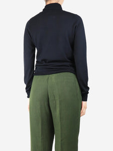 Raey Black roll-neck sweater - size S