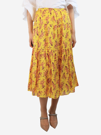 Yellow floral maxi skirt - size UK 8 Skirts Ulla Johnson 