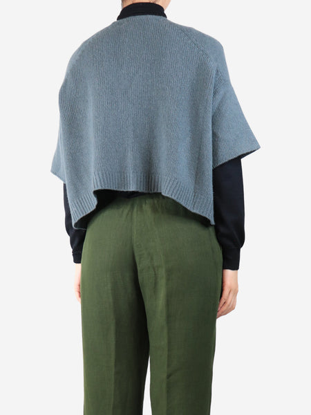 Teal open cardigan - size UK 10 alternate image