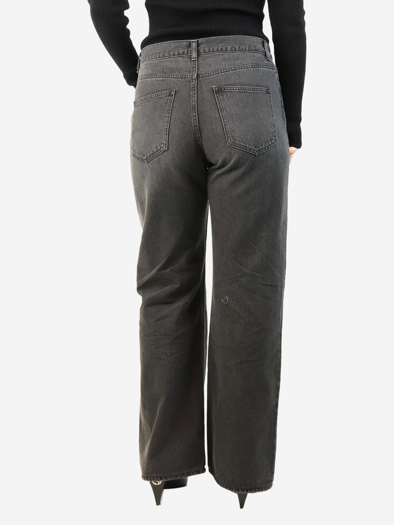 The Row Washed black wide-leg jeans - size UK 8 Denim The Row 