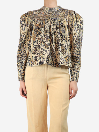 Printed corduroy top - size UK 8 Tops Ulla Johnson 