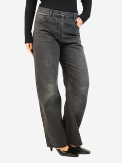 The Row Washed black wide-leg jeans - size UK 8 Denim The Row 