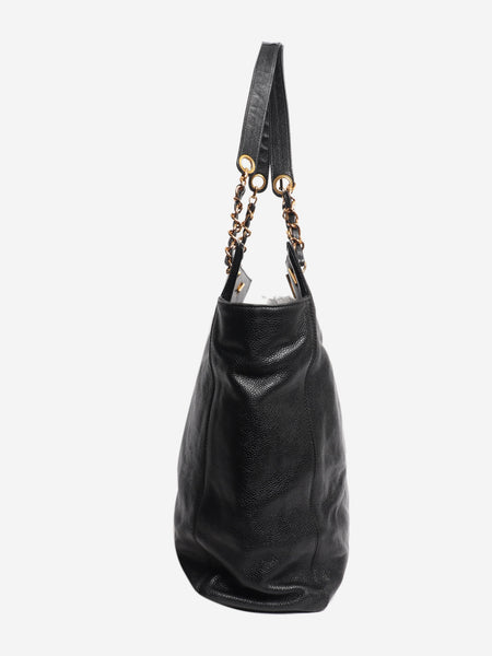 Black vintage 1996 Coco Mark caviar chain tote bag alternate image