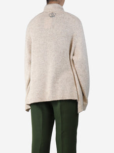 Queen & Belle Neutral cashmere cardigan - size S