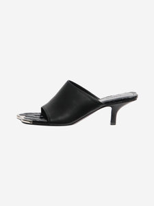 Burberry Black Duck leather mules - size EU 38.5