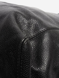 Black vintage 1996 Coco Mark caviar chain tote bag Tote Bags Chanel 