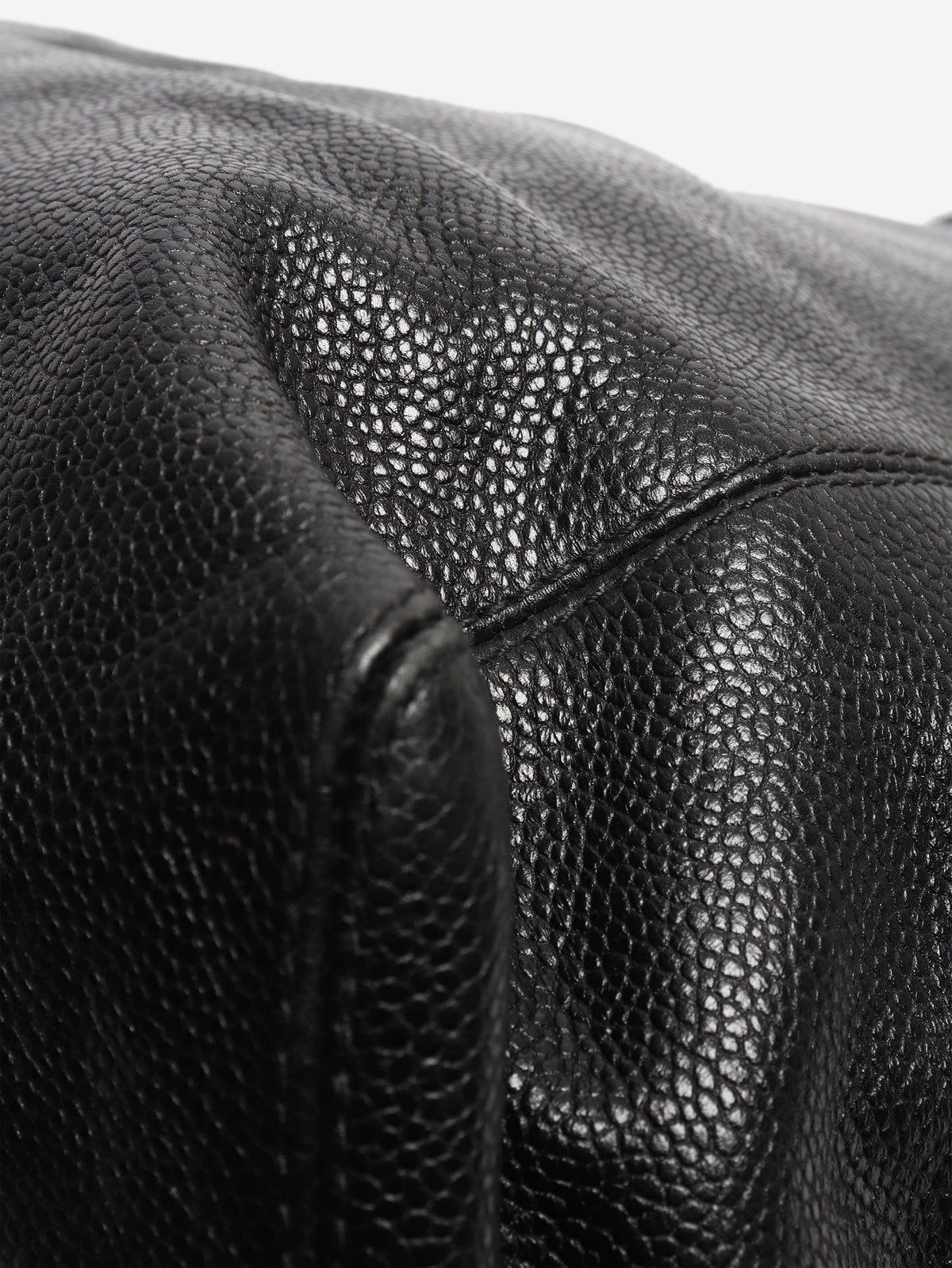 Black vintage 1996 Coco Mark caviar chain tote bag Tote Bags Chanel 